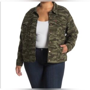 Levi’s Ex Boyfriend Camo Trucker Jean Jacket